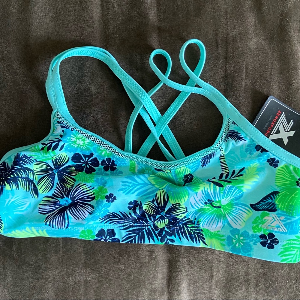 Floral Strappy Bikini Top